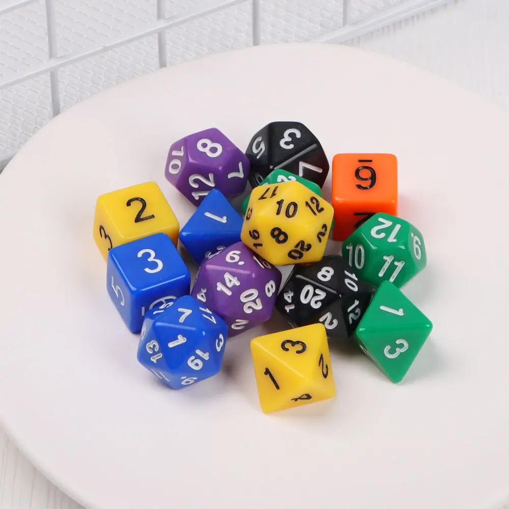 Dados TRPG poliédricos con troqueles, D4 a D20 para juegos de mesa - imagen 3
