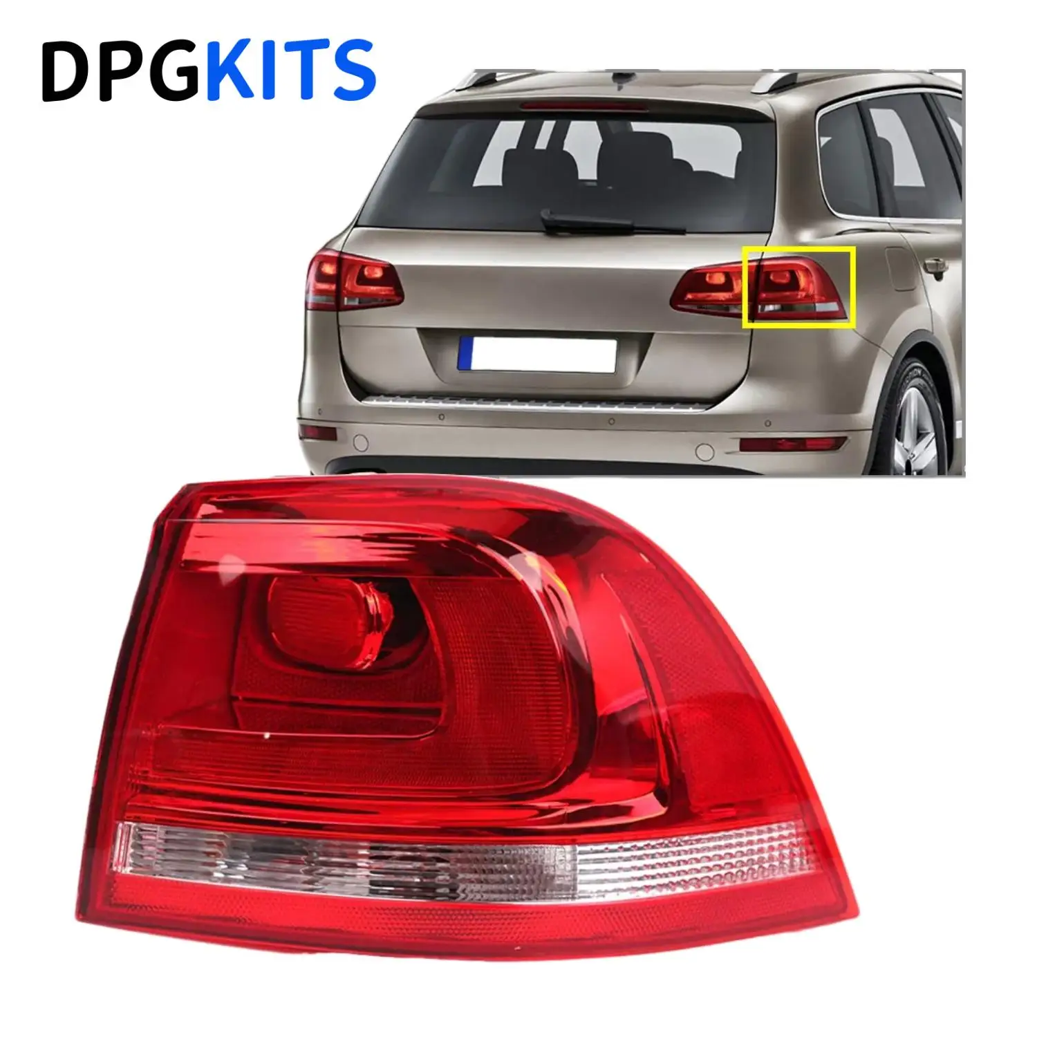 

7P6945096D Rear Outer Tail Light Brake Stop Warning Light Lamp For VW Touareg 7P 2010-2018