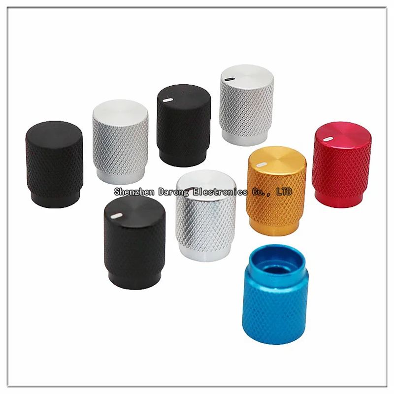 12.5×16 all-aluminum solid core knob cap Potentiometer encoder rotary cap Electronic instrument equipment switch side screw