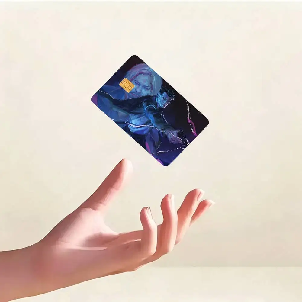 Cute D-Detroit Become Human HD Credit Card Stickers Game Card Decal Small Chip Waterproof Sticker Gift Decor