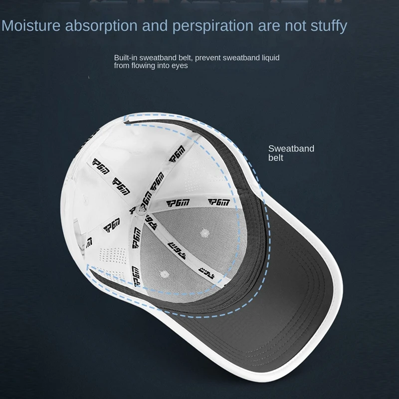 Кепки для гольфа PGM регулируемые кепки для активного отдыха Спорт Бейсбол Велоспорт Туризм Кепка для мужчин ветрозащитная дорожная MZ030