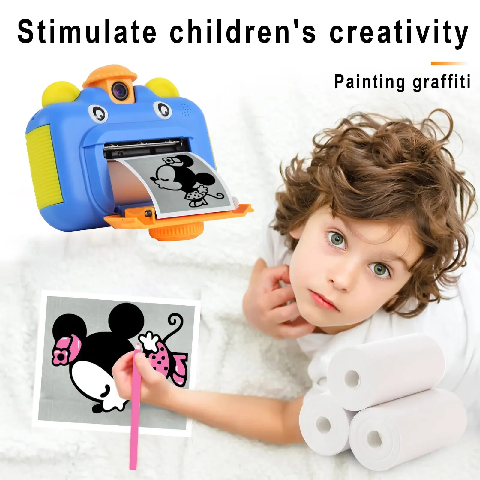 Printer Paper for Instant Print Camera,HD Printing Thermal Portable Refill Print Paper For 57mm Width Mini Pocket Printer Camera