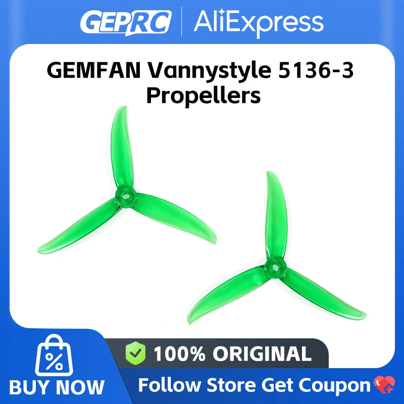 GEPRC GEMFAN Vannystyle 5136-3 Propellers with MARK5 DC HD O3 2 Pairs – Ocena i Rekomendacja
