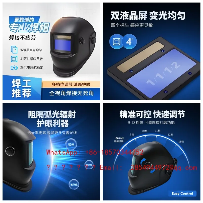 Automatic Variable Light Welding Mask Head Wear Solar Welder Protection XDH6-600T