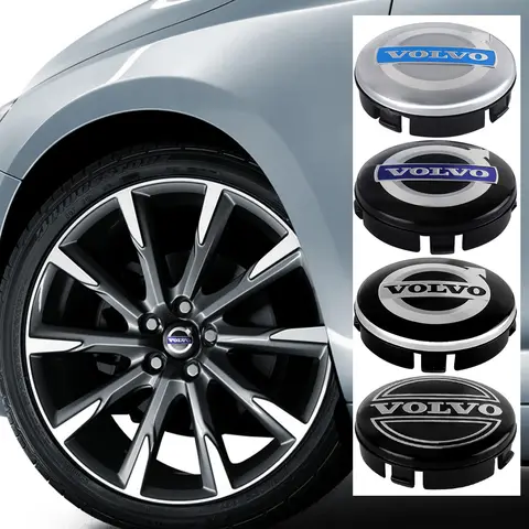 56/60/54mm 자동차 휠 센터 허브 캡 타이어 림 커버 액세서리 볼보 R디자인 XC90 S60 XC60 V70 S80 S40 V50 V40 V60 XC70용