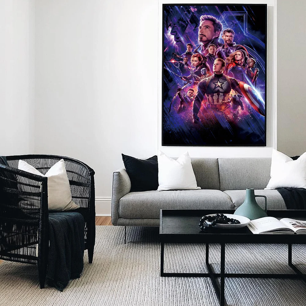 MINISO Marvel Movie Avengers Canvas Poster Superhero Modern Home Wall Art Painting Print Picture Beautiful Room Decor Mural Gift - Image 5