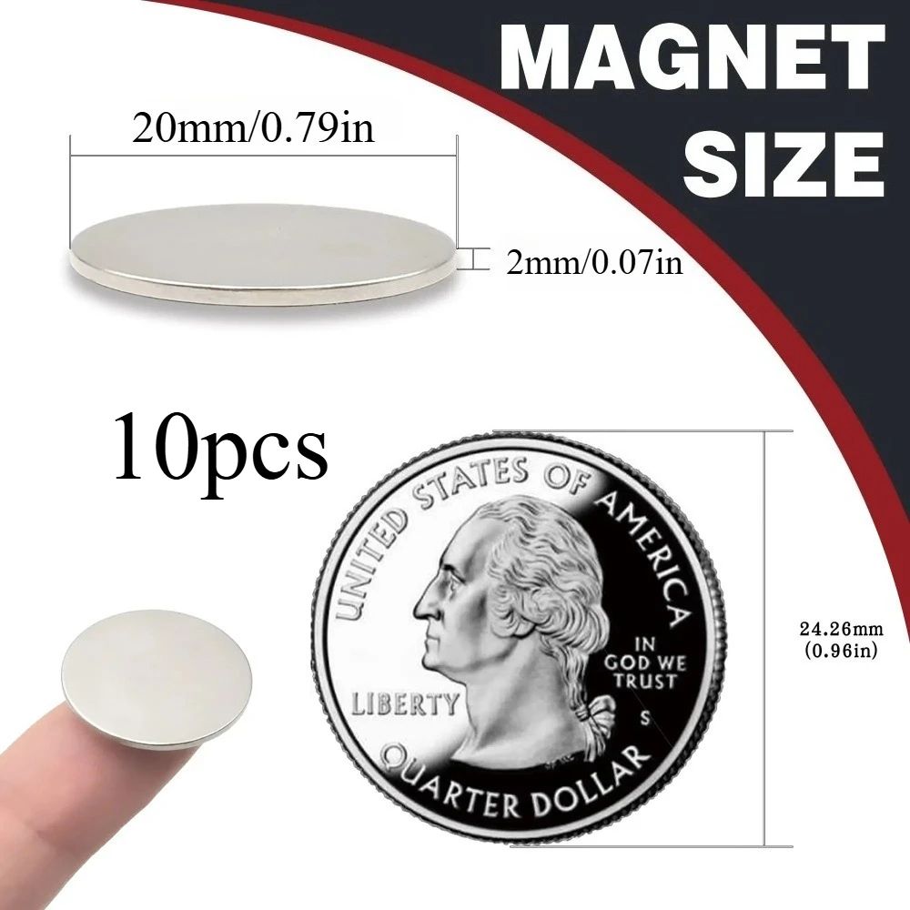 20x1/20x2/20x3mm-10pcs/20pcs ronde magneten, veel gebruikt in koelkasten, handwerk, magazijn gereedschap opslag, fotowanden