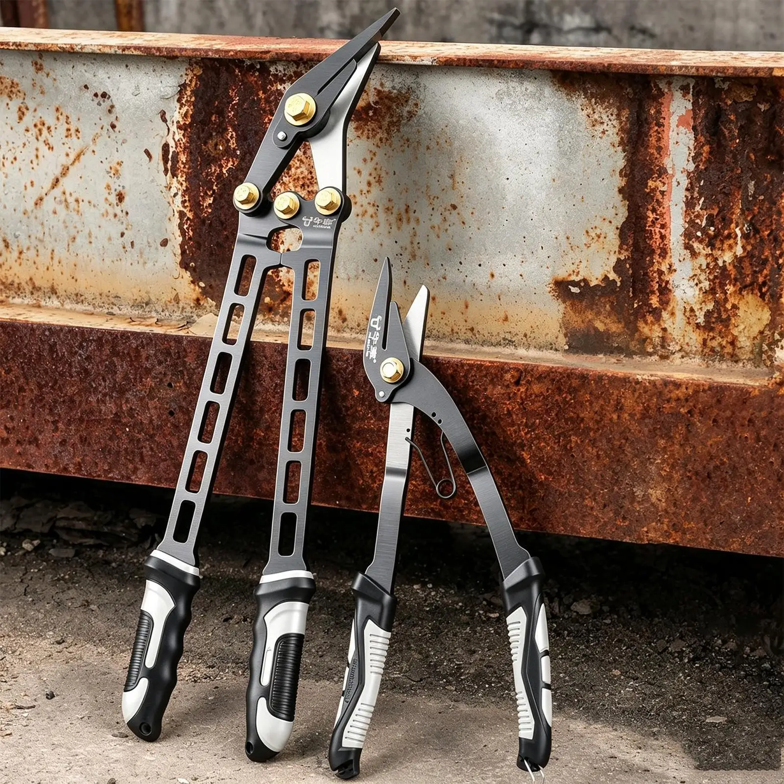 Metal Cutters Heavy Duty Ergonomic Grip Long-Lasting Rust-Resistant Metal Cutter Tool For Aluminum Gutter PVC Stainless Steel