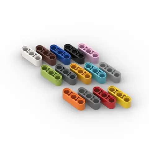 MOC 부품 32523 41482 하이테크 리프트 암 빔, 1x3 두께 호환 벽돌, DIY 빌딩 블록 입자, 어린이 두뇌 장난감 선물, 20 개