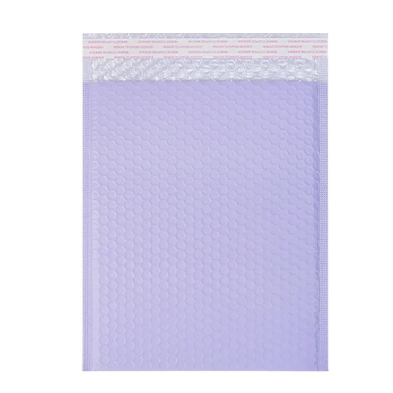 15 Sizes Business Bubble Bag Light Purple Plastic Film Bubble Envelope Shockproof Packing Bubble Mailers Gift Courier Bag 50Pcs