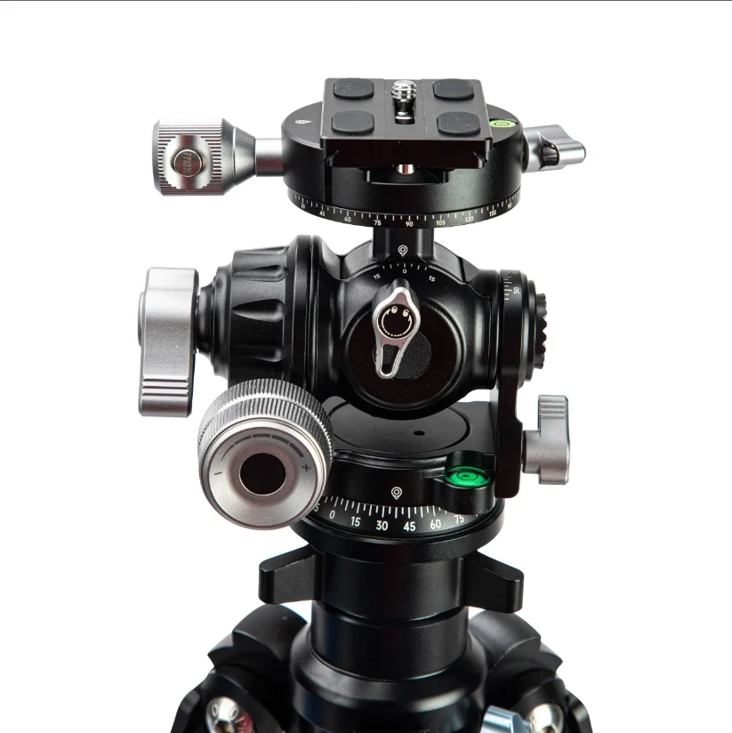 Fotopro Heavy-Duty CNC Metal Tripod Ball Head Panoramic Geared Head for Camera DSLR Camcorder Tripod Monopod