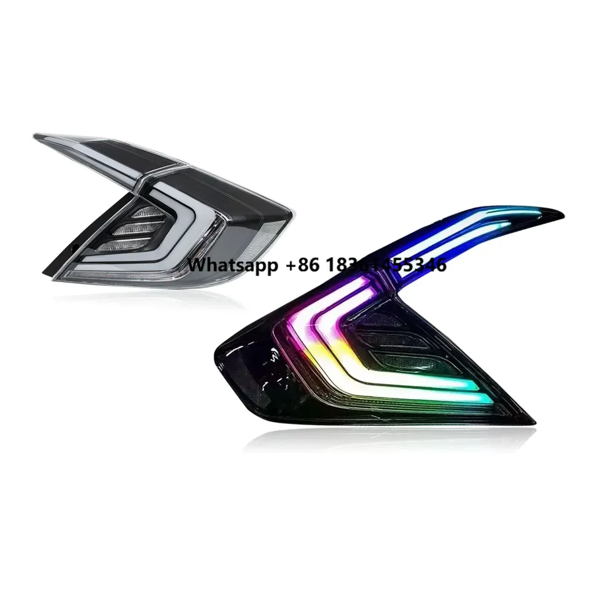 

10TH Taillight 2016-2021 RGB Style LED Projector Tail Lamp Daytime Running Lights Car Lights