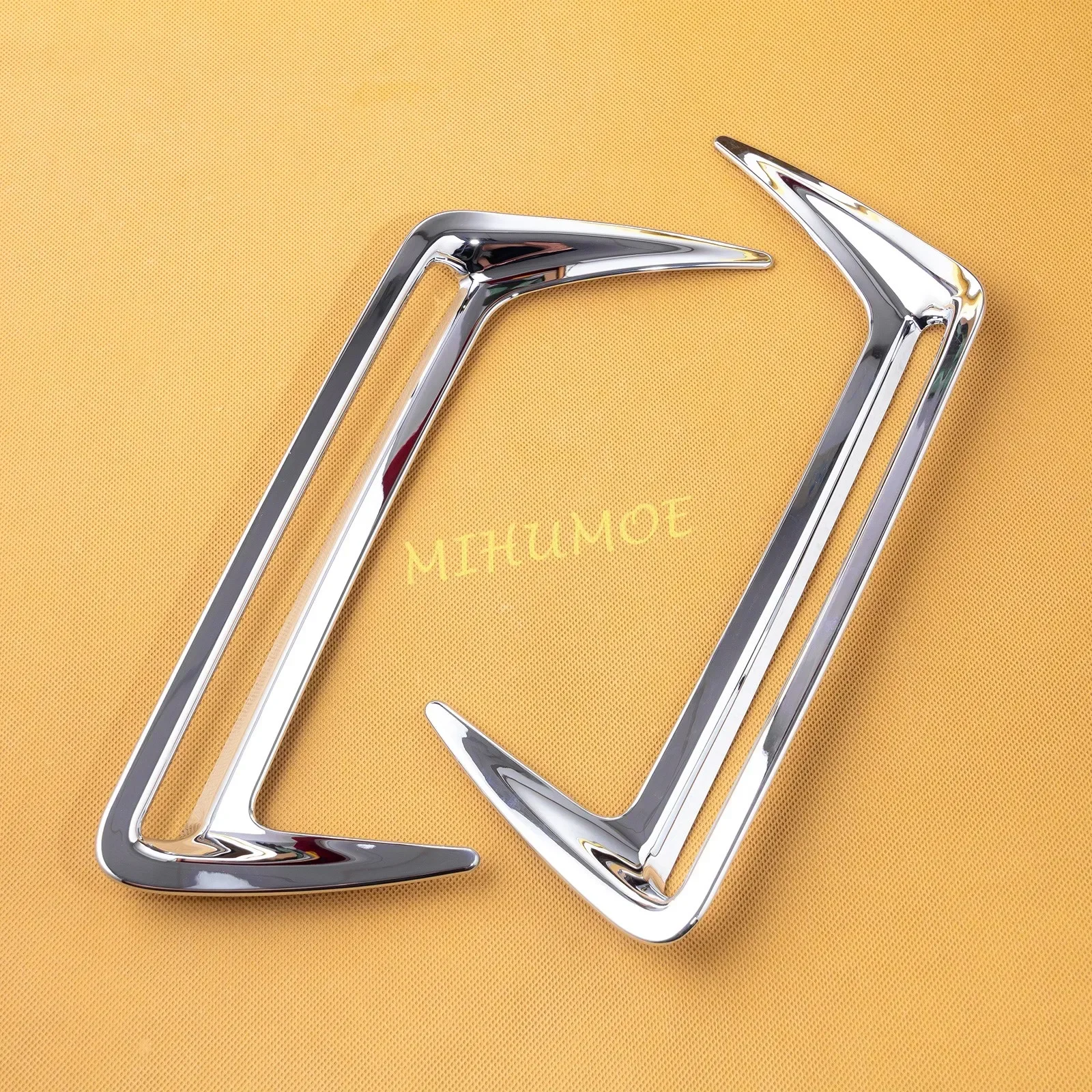 Chrome Rear Bumper Reflector Fog Light Cover For 2019-2024 Toyota Corolla Hatchback Sport