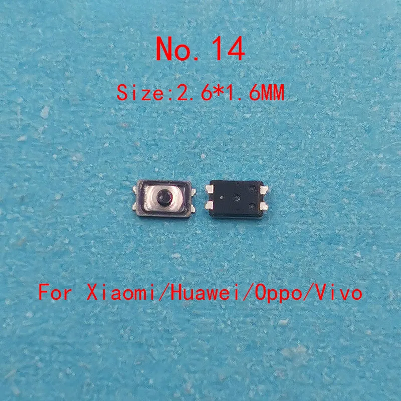 50pcs 3*2/2.8*1.9/2.6*1.6 MM Inner Power Button Control For Samsung Huawei Xiaomi OPPO Vivo Moto IPhone IPad Honor Volume Switch