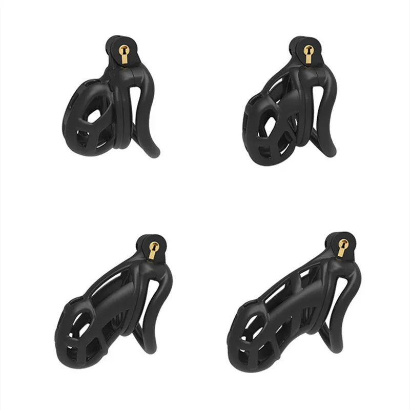 Male Resin Cobra Chastiy Device Cock Cage Sex Toys 4 Size Black White Cock Penis Rings Sleebe Lock Cage Bondage Fetish for Men