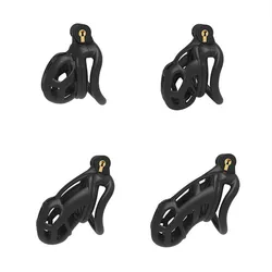 Male Resin Cobra Chastiy Device Cock Cage Sex Toys 4 Size Black White Cock Penis Rings Sleebe Lock Cage Bondage Fetish for Men