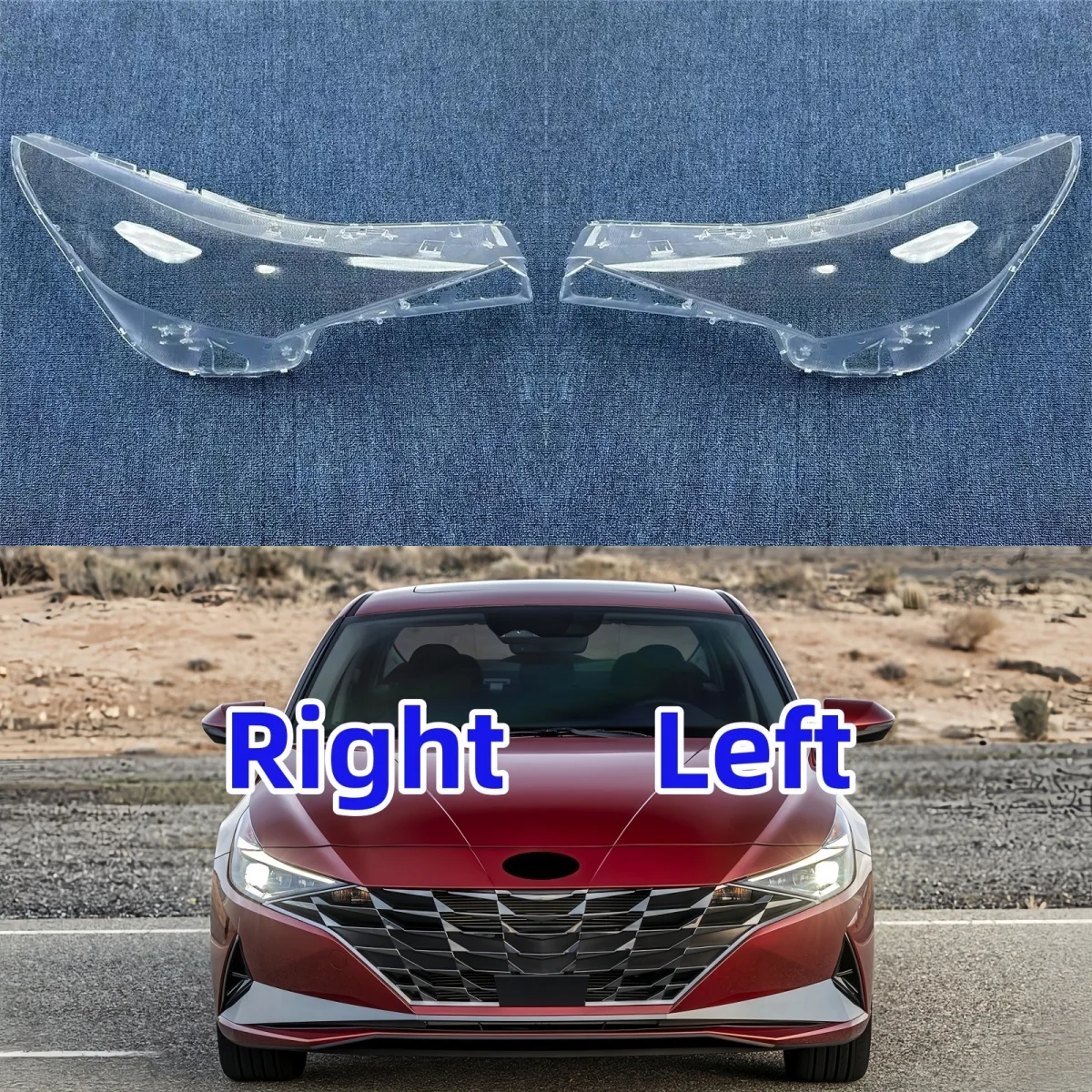 

Car Headlamp Cover Lens For Hyundai Elantra 2020 2021 2022 Transparent Shell Headlight Glass Replace The Original Lampshades
