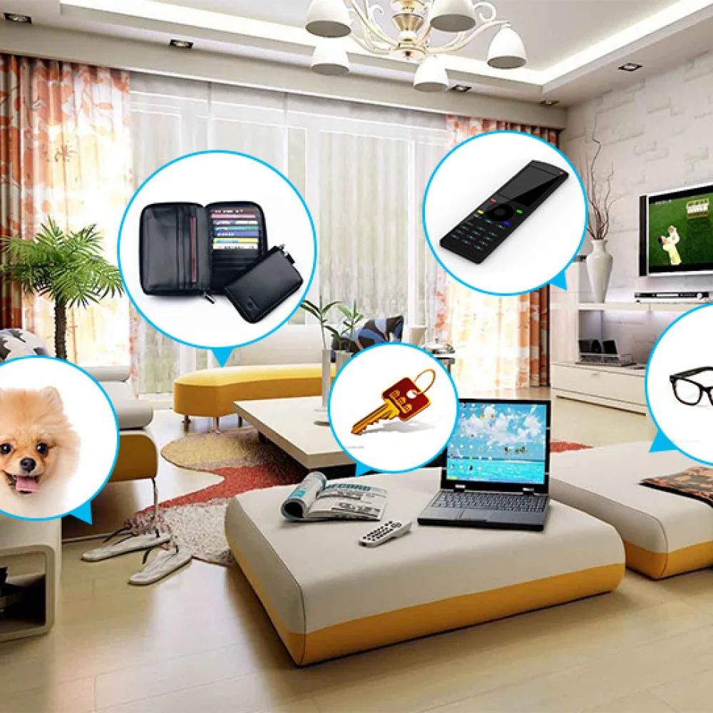 Wireless Key Finder Anti Lost Tracking Device Remote Locater For Wallets Bags Items Smart Gadget Sound Alarm Household Tracker