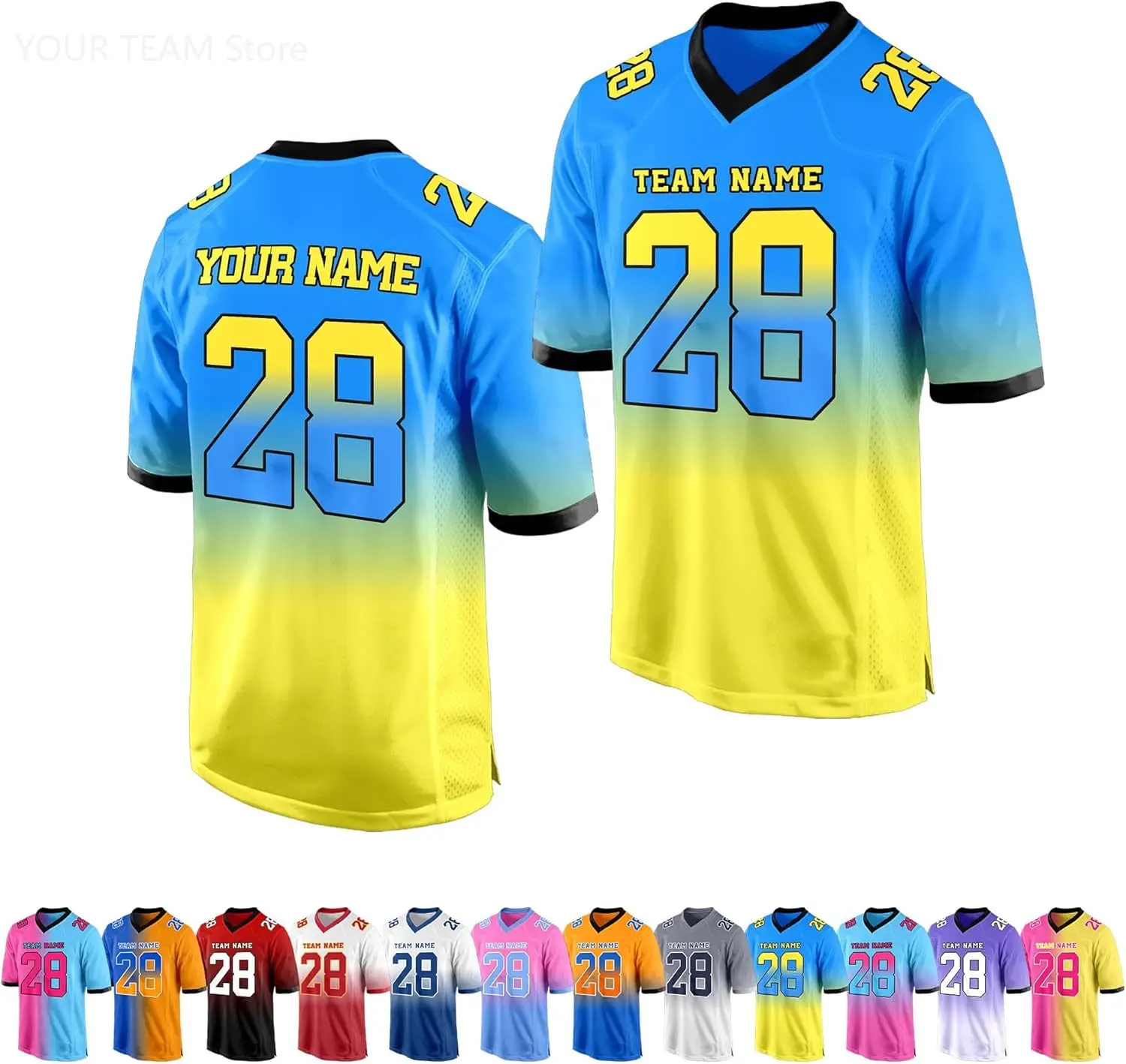 Aangepaste voetbalshirts Gepersonaliseerde teamnaam Nummer Oefenjersey Aangepast voetbalshirt voor heren Jeugd Dames Kinderen