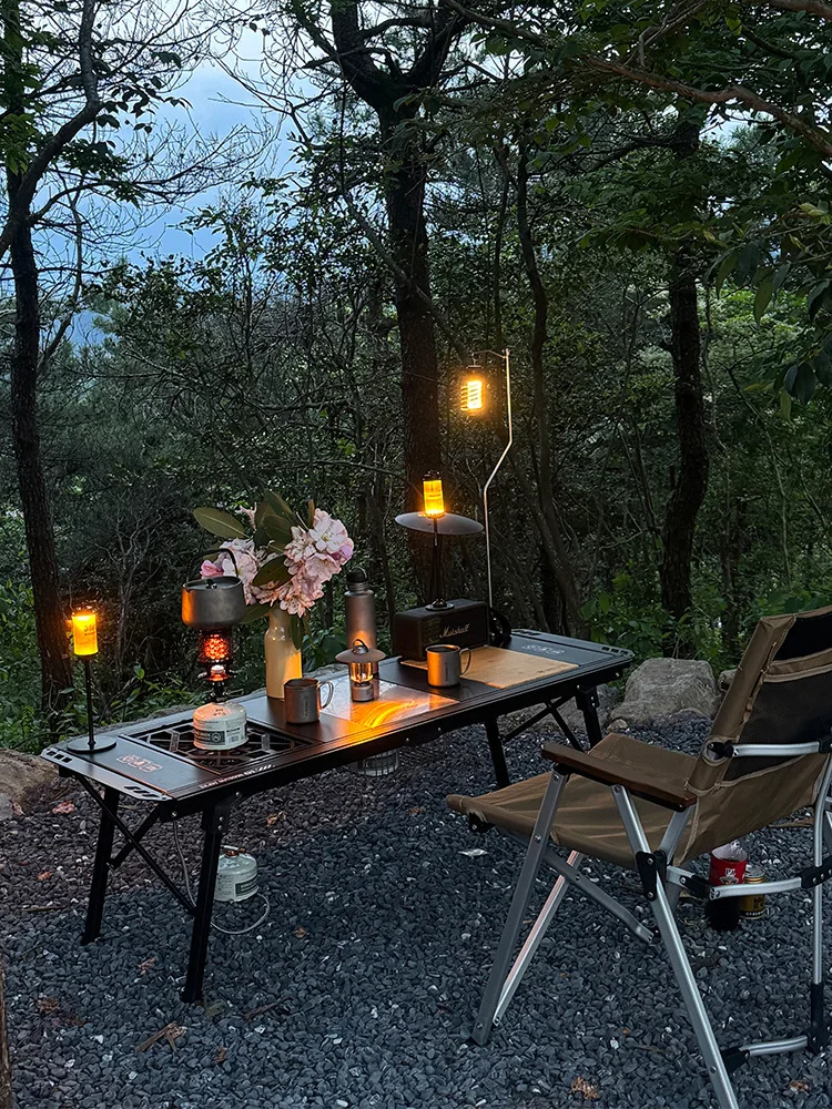 Outdoor Camping Tactical Table 5-Unit Folding IGT Lift Table  Lightweight Picnic Table Aluminum Alloy Folding Table