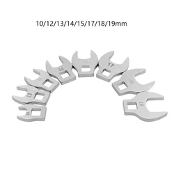 8Pcs 3/8'' Drive Crowfoot Wrench 10 To 19mm Metric Foot Open End Spanner For Torque Wrench Keys Set Hand Tool