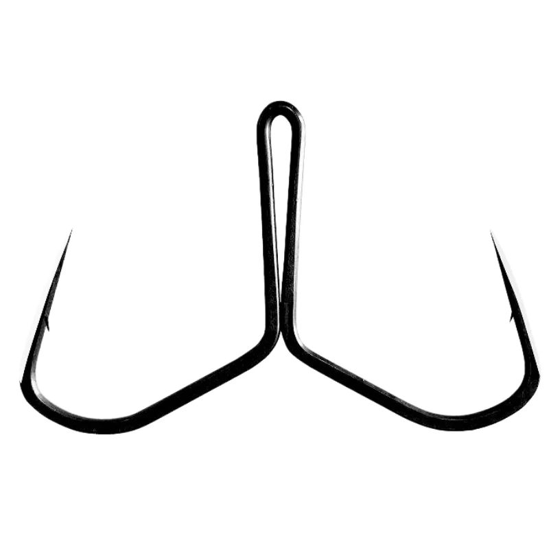 

High Carbon Steel Duple Hooks Scale Piercing Butterfly Anchor Hooks Barbless Long Shank Heavy Duty Freshwater Saltwater Fishing