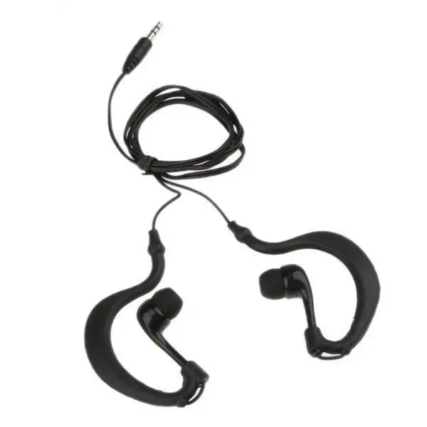 Underwater Waterproof In-ear Headphones Earhook Sport Earbuds Wired Earphones for Swimming and Shower Use