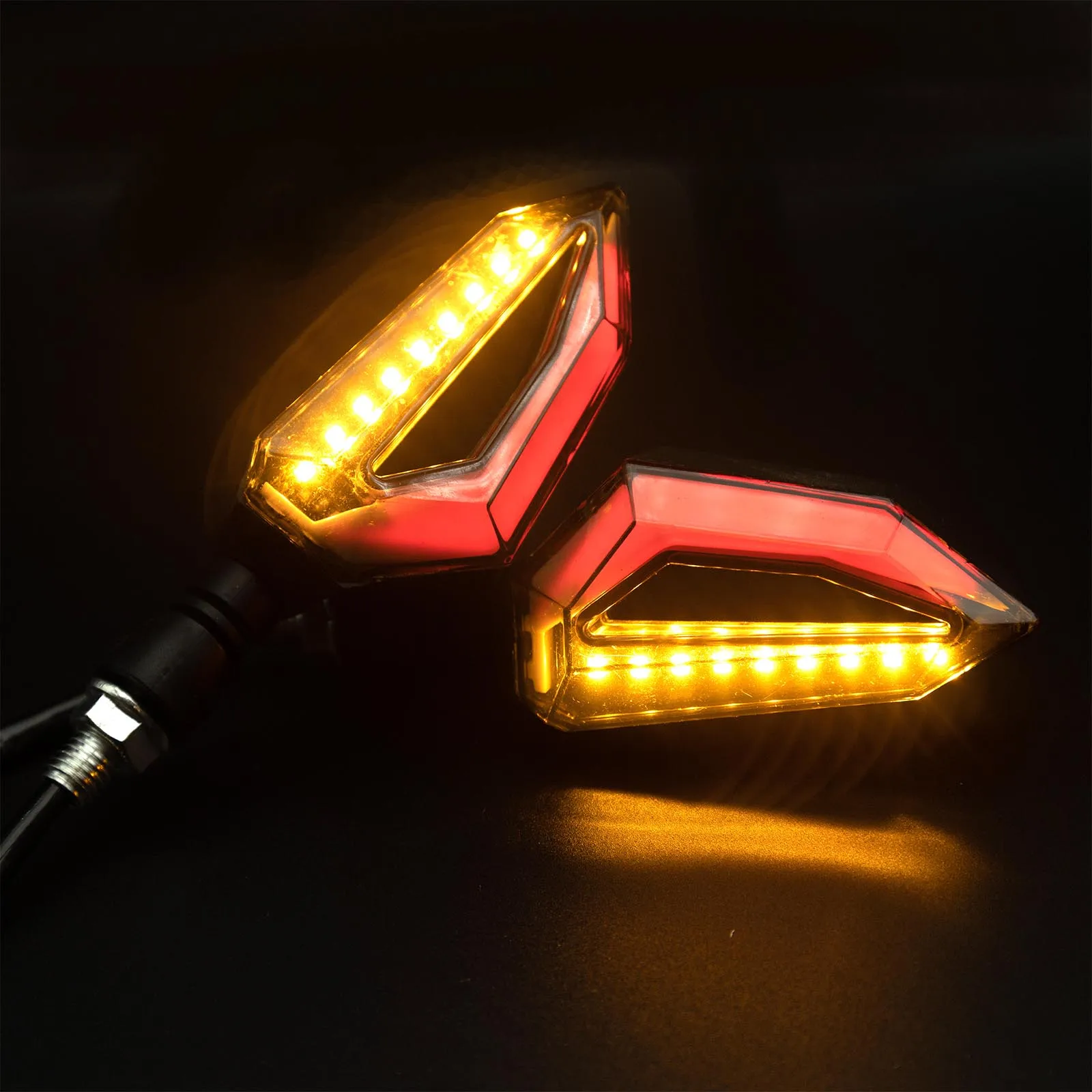 2 قطعة دراجة نارية مصباح إشارة الانعطاف LED ضوء DRL النهار تشغيل مؤشر ضوئي الوامض مصباح لكاواساكي BMW هايابوسا ياماها هوندا