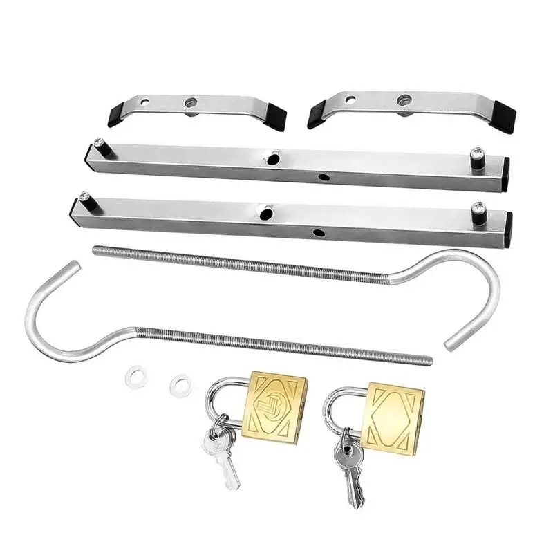 2pcs Heavy Duty Ladder Locks Roof Rack Clamp Clamps Lockable Safe Ladders Convenient and Lightweight Fits Any Roof Racks