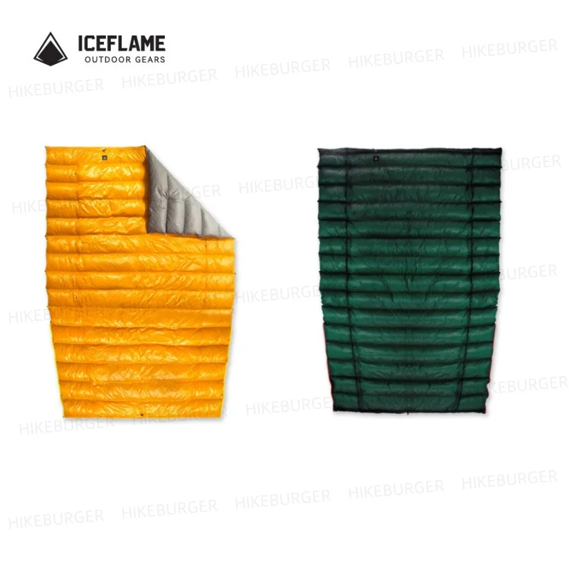 

Ice flame Integrated Down Quilt Ultralight Sleeping Bag Outdoor Camping Envelope Bottomless Sleeping Bag Hiking Backpacking