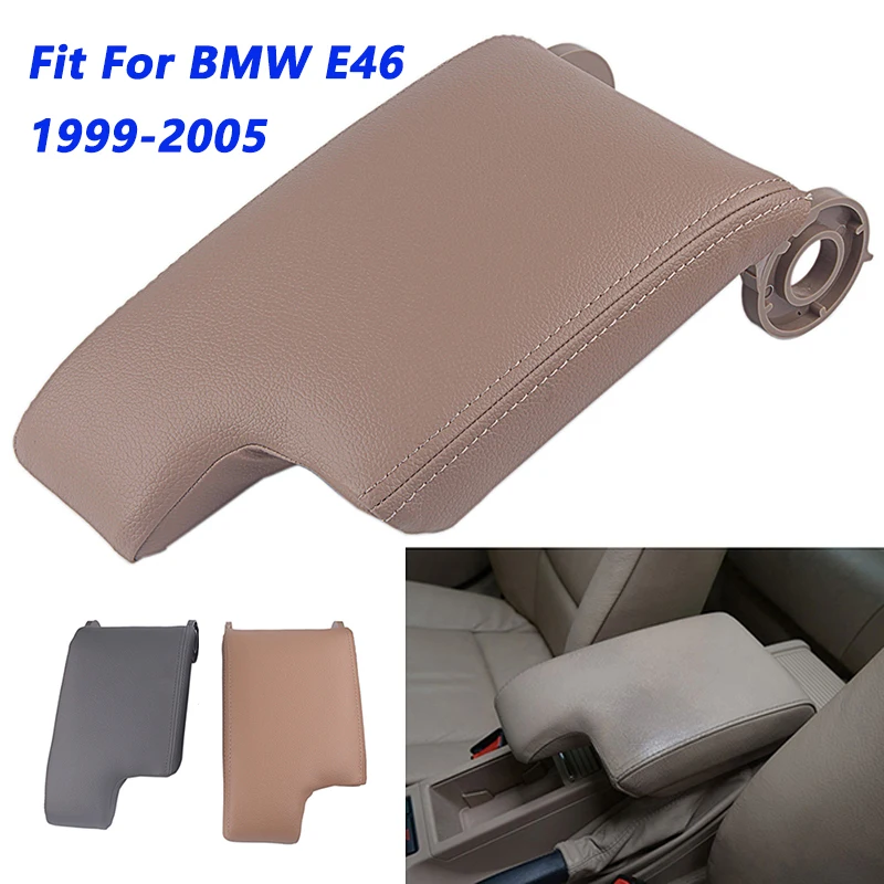 

Fit For BMW E46 1999-2005 Car Artificial Leather Armrest Lid Center Console Arm Rest Storage Box Cover Car Accessories Rhyming