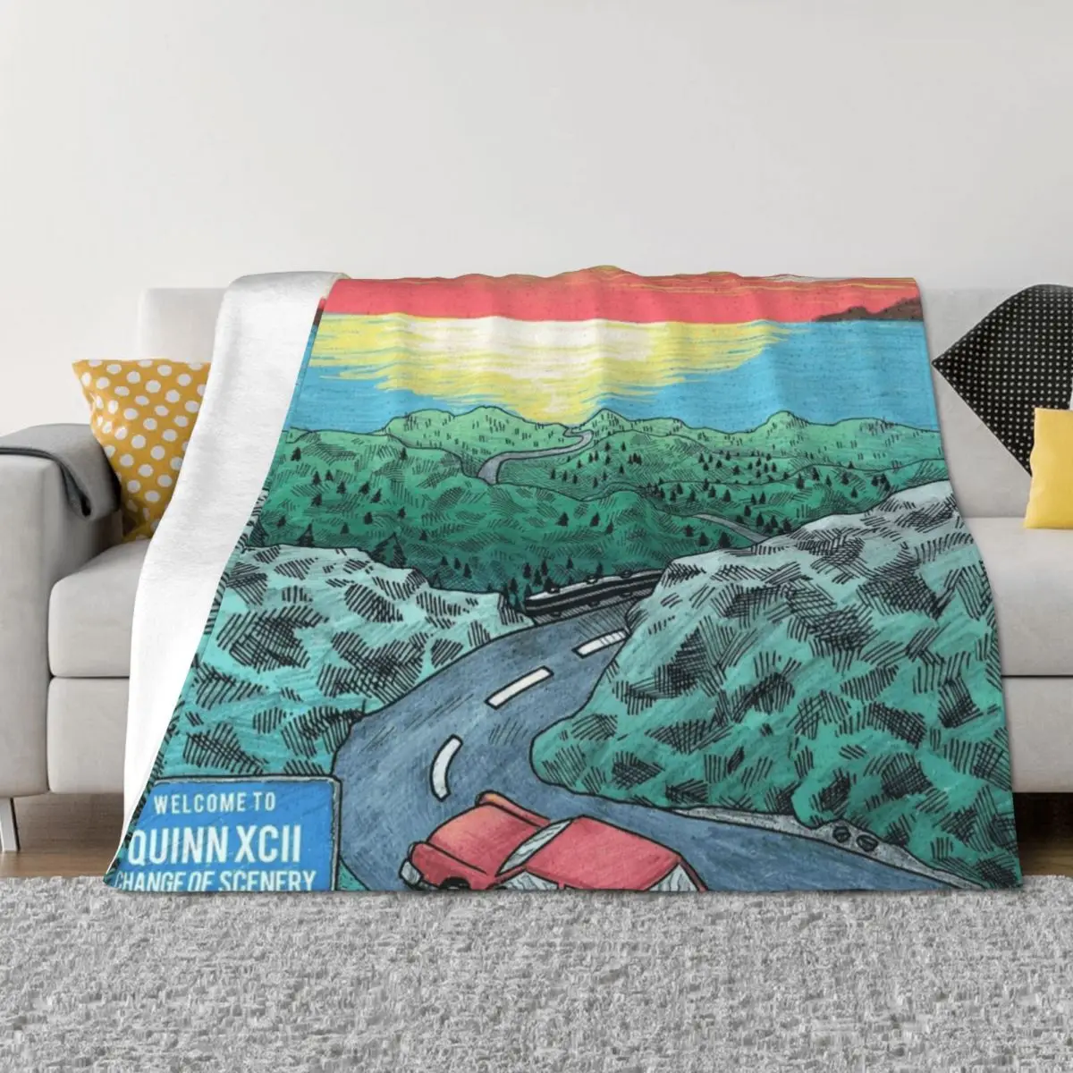 

ALBUM QUINN XCII Throw Blanket Large Vintage Shaggy Blankets