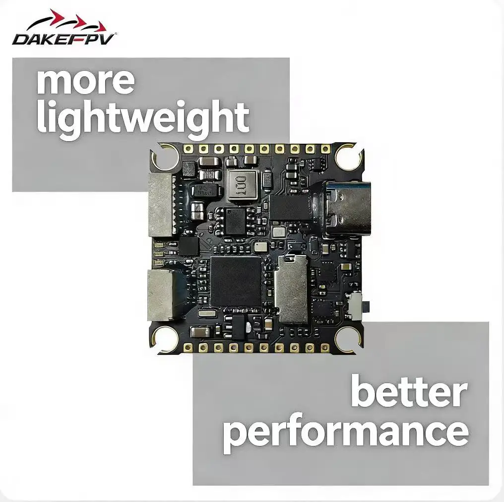 DAKEFPV H743 Slim Flight Controller - Ultra-Thin & High-Performance FC for FPV Drones & Racing Quadcopters