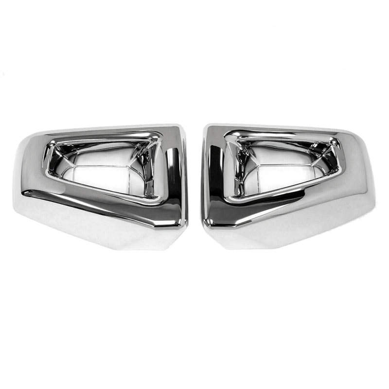 

1Pair Car Front Bumper Corner Cover Trim Chrome For Hummer H2 SUV SUT 2003-2009 Grill Racing End Cap Decorative Frame