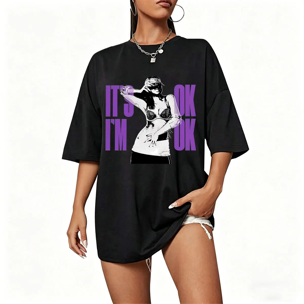 

Tate Mcrae So Close To What Miss Possessive It Is Ok I'm Ok T-shirt 100% Cotton T Shirts Men Women Fashion Oversized Streetwear