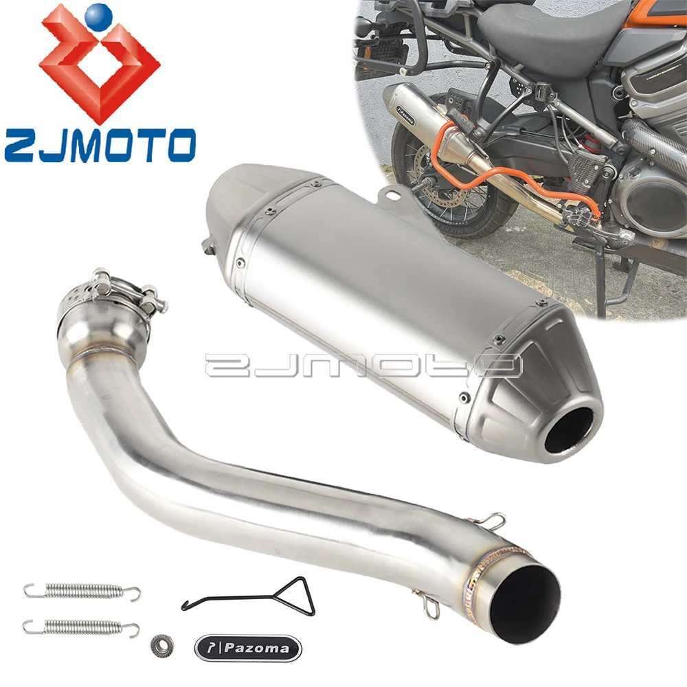 Silenciadores de tubo de escape de acero para motocicleta, tubos de silenciador antideslizantes para Harley Pan America RA1250 1250S 1250 CVO RA1250SE 2021-24