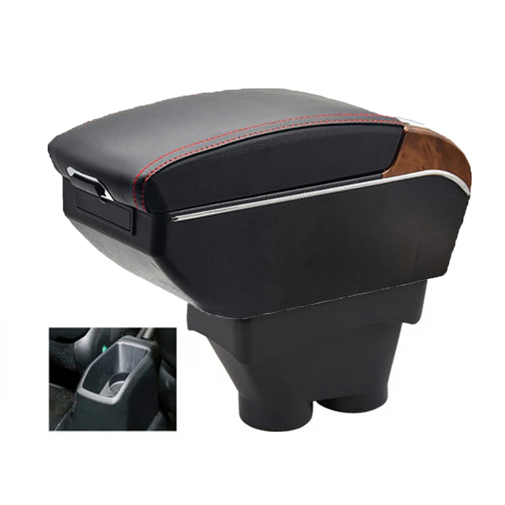 

For Peugeot 208 Armrest Box Retrofit Parts Center Console Special Storage Space Car Elbow Rest with USB