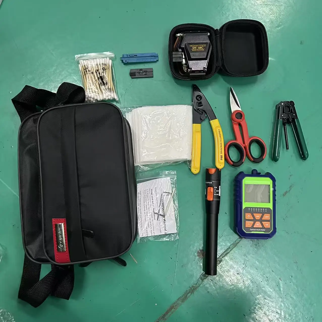

Professional FTTH Fiber Optic Tool Kit All-in-One Splicing Tools Set
