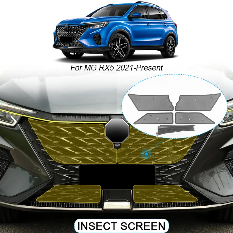 

4PCS Car Insect-proof Air Inlet Protection Cover Insert Vent Racing Grill Filter Net Auto Accessory For MG RX5 2021-2025