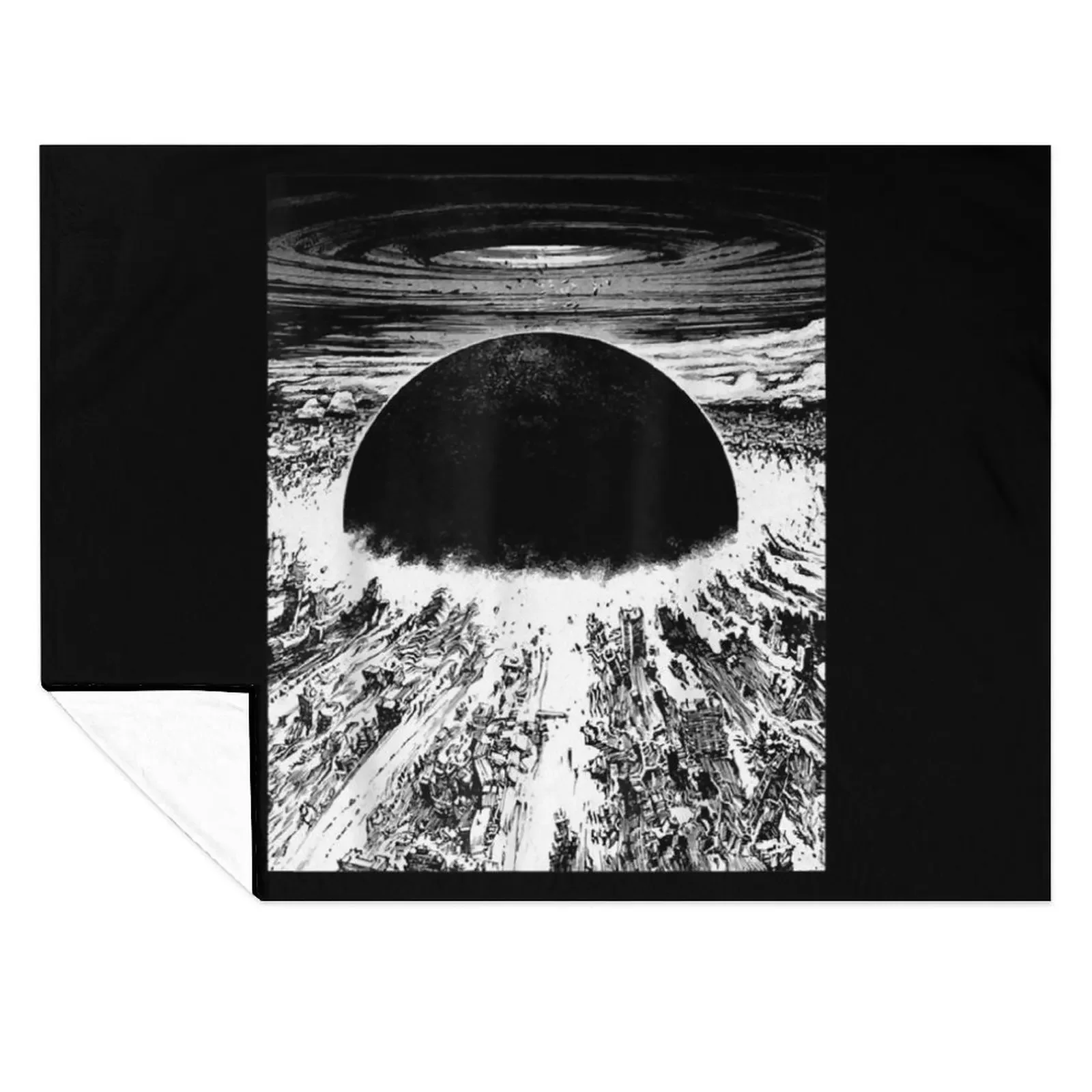 

Akiras cyberpunks city explosion Throw Blanket Bed linens Soft Plaid Hairys For Sofa Thin Blankets