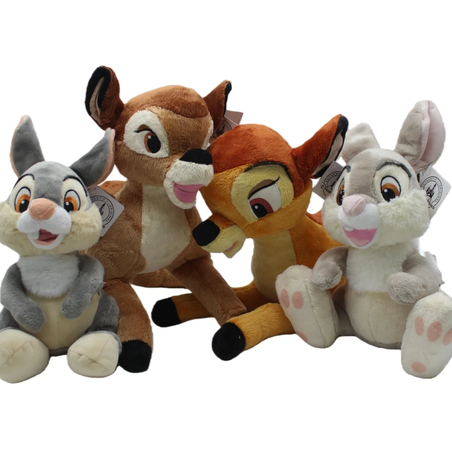 1Piece Bambi the Little Deer Toy Collection Classic Bambi Plush Soft Toys Collection Toys Thumper Rabbit Cartoon Stuffed Toys