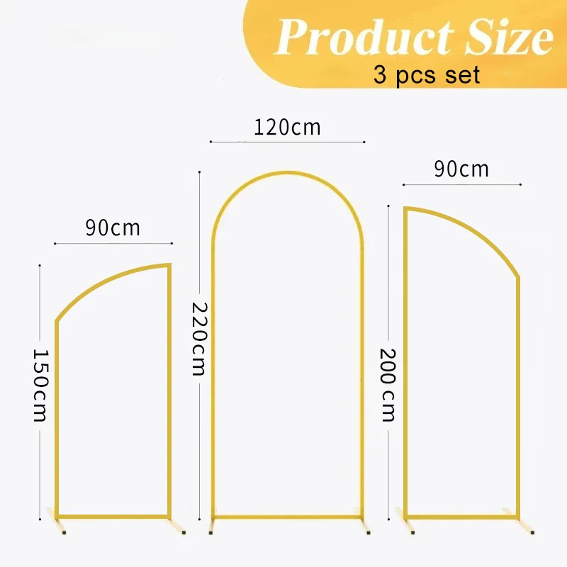 Flag Arch Shape Combination 20mm Pipe Gold Wedding Party Balloon Background For Photograph Shooting Home Decoration Frame