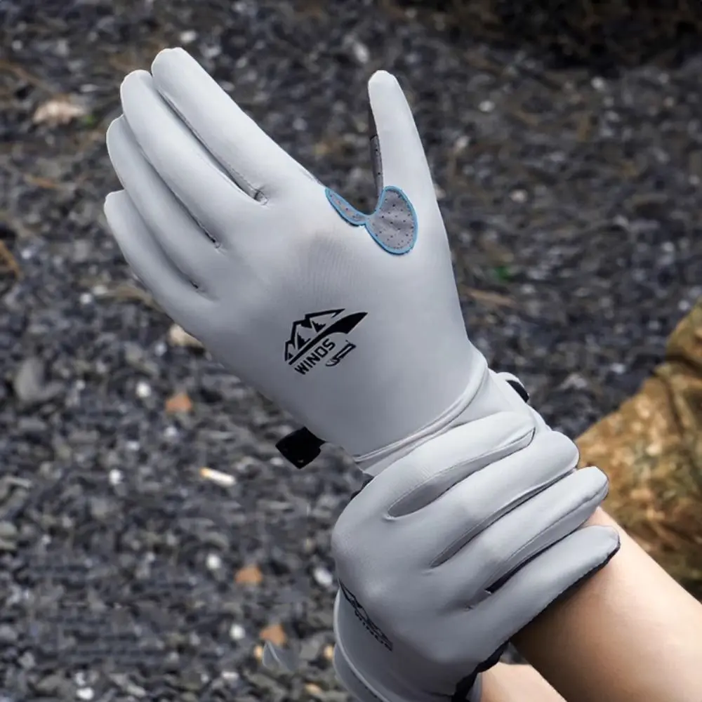 

Breathable Sun Protection Gloves Mittens Anti-UV Sunscreen Ice Silk Gloves Anti-Sunburn Elegance Summer Sunscreen Gloves Driving