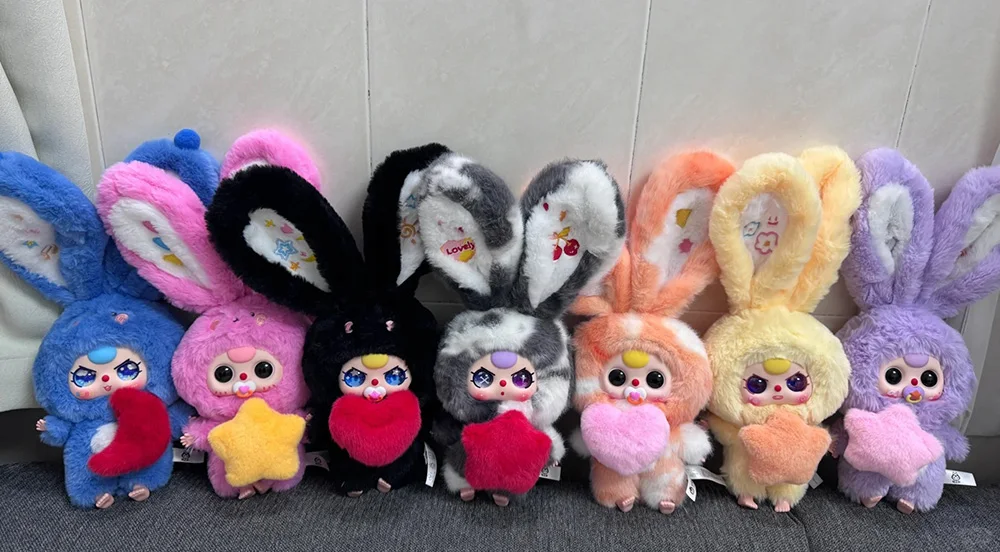 Hot Babythree Lily Rabbit Town V3 Series Plush Blind Box Kawaii Doll Pendant Surprise Box Kids Birthday Christmas Gifts Toys