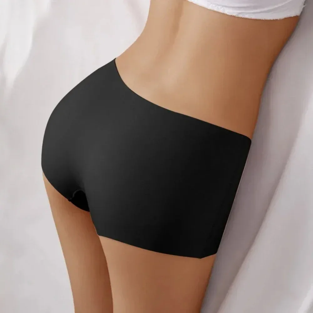 Safety Shorts Pants Women\'s High Waist Seamless Protective Shorts Under The Skirt Ice Silk Breathable Panties Boxer Underwear