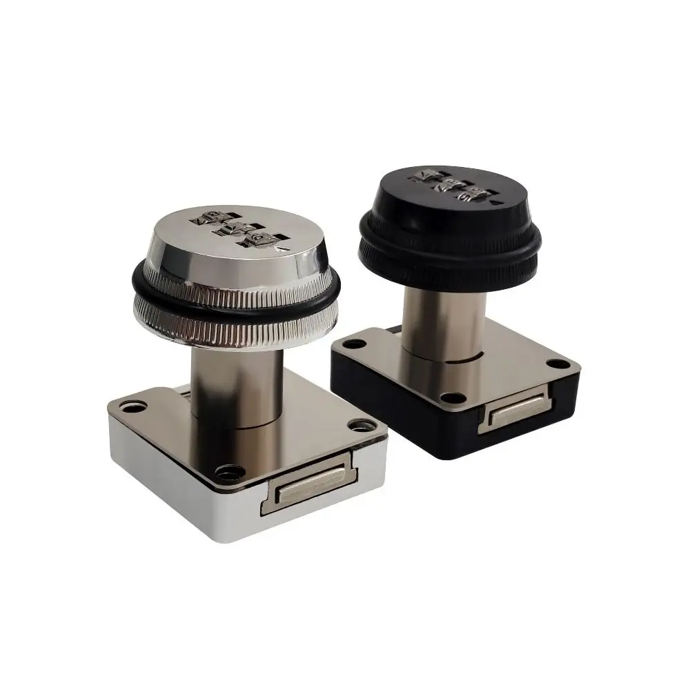 قفل باب بكلمة مرور مكون من 3 أرقام بدون مفتاح، قفل بكلمة مرور للخزانة الصلبة من سبائك الزنك وABS، قفل بكلمة مرور ميكانيكي سهل التركيب #3