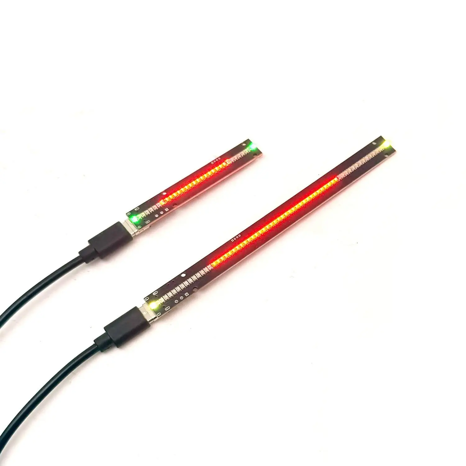 32/64 LED RGB Level Indicator Light Voice Control Music Spectrum Stereo Audio Sync Jumping Atmosphere Lamp USB CAR Decoration