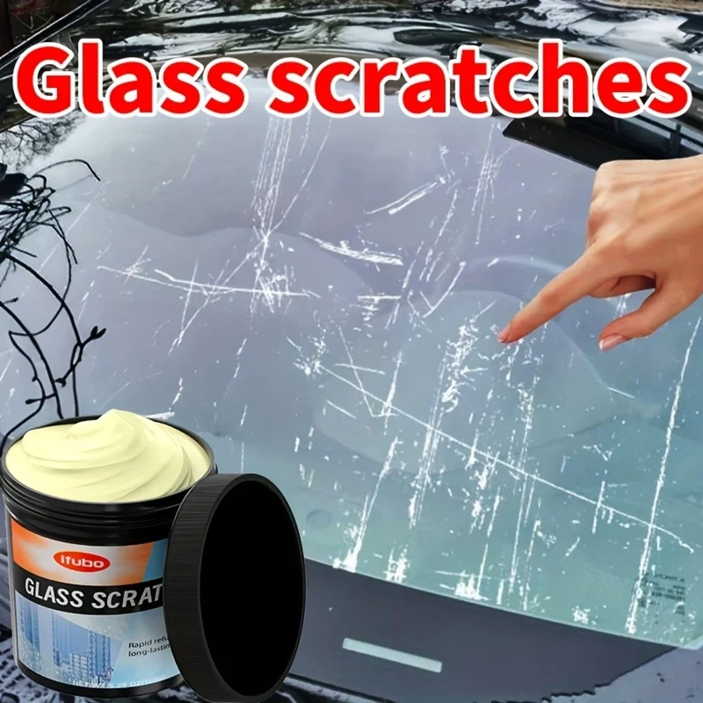 A Repair Paste for Minor Scratches on Windows And Glass - Restores And Polishes Car Glass Scratches, Removes Blemishes from Wind