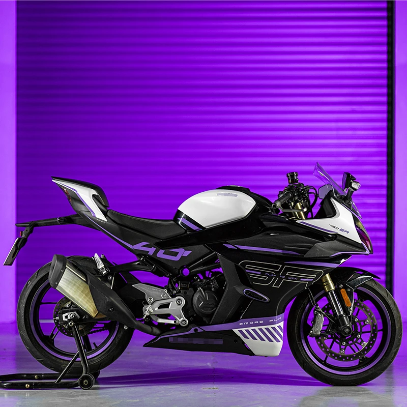 Suitable for CFMOTO 450SR SRS Violet Racing Graphics High-Fit Anti-Wear Long-Lasting Waterproof Decor Mod Kits