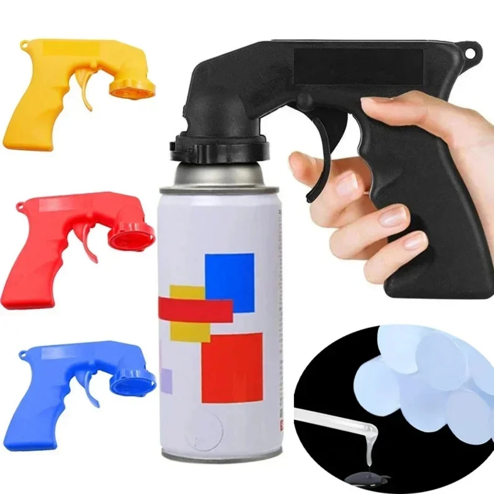 

Car Spray Paint Gun Handle Spray Full Grip Lock Handle Trigger Polish Can Spray Paint Maintenance Repair Tool Car Accessories